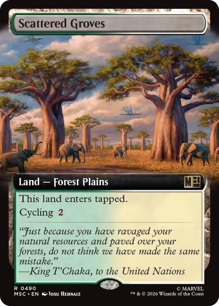 Scattered Groves (Extended Art) (490) [Marvel Super Heroes Commander]