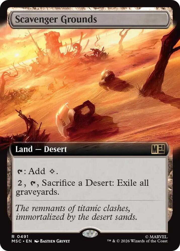 Scavenger Grounds (Extended Art) (491) [Marvel Super Heroes Commander]