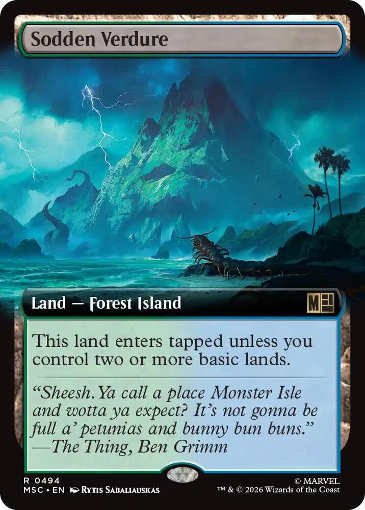 Sodden Verdure (Extended Art) (494) [Marvel Super Heroes Commander]