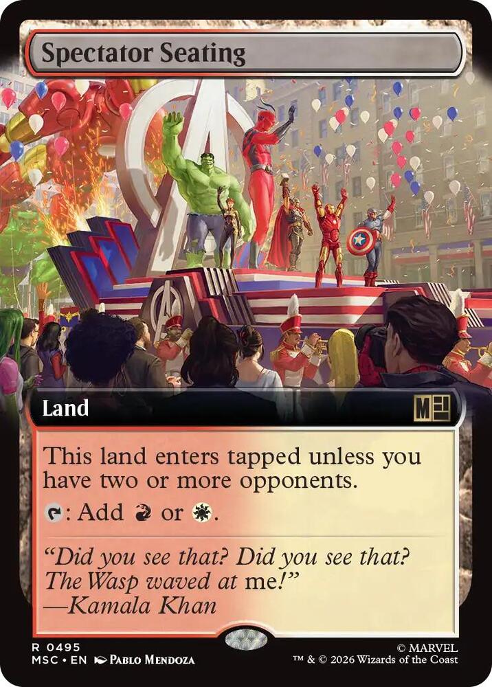 Spectator Seating (Extended Art) (495) [Marvel Super Heroes Commander]