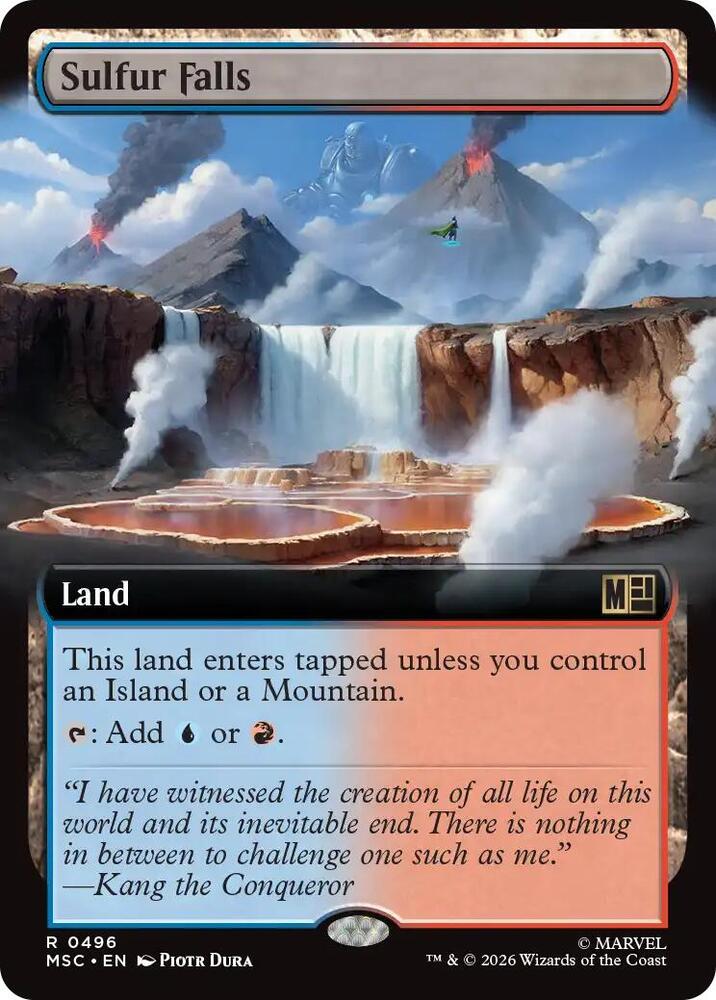 Sulfur Falls (Extended Art) (496) [Marvel Super Heroes Commander]