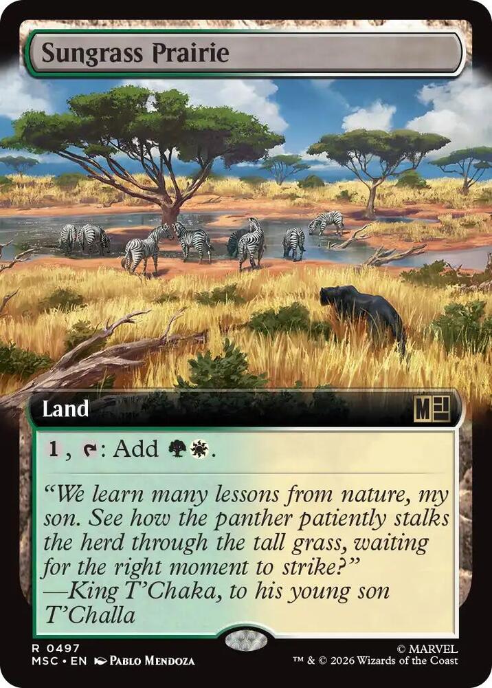 Sungrass Prairie (Extended Art) (497) [Marvel Super Heroes Commander]