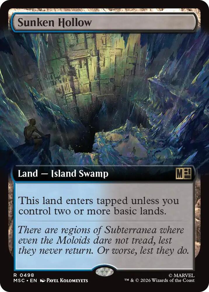Sunken Hollow (Extended Art) (498) [Marvel Super Heroes Commander]