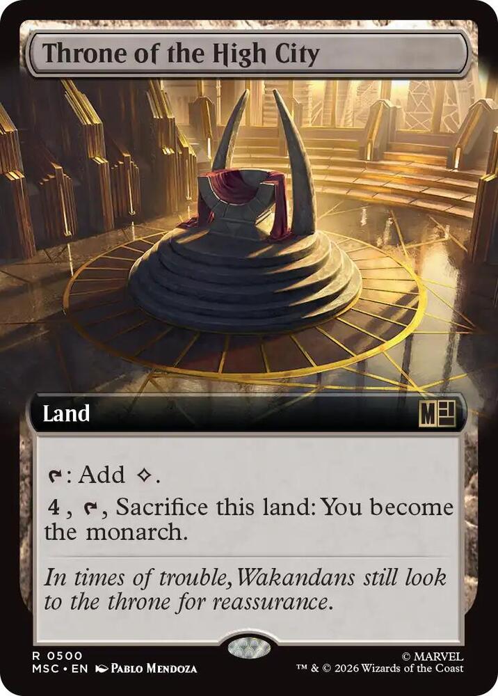 Throne of the High City (Extended Art) (500) [Marvel Super Heroes Commander]