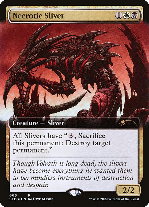 Necrotic Sliver (666) [Secret Lair Drop] [Extended Art]