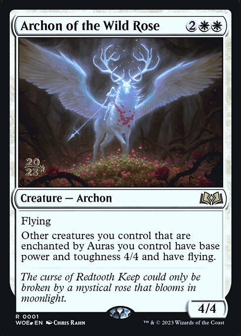 Archon of the Wild Rose (1s) [Wilds of Eldraine Promos]