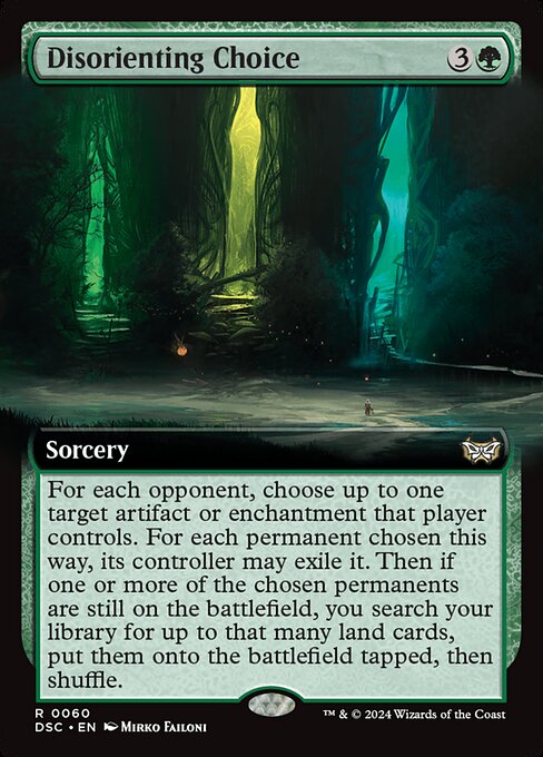 Disorienting Choice (60) [Duskmourn: House of Horror Commander]