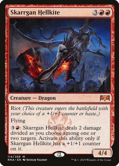 Skarrgan Hellkite (114p) [Ravnica Allegiance Promos]