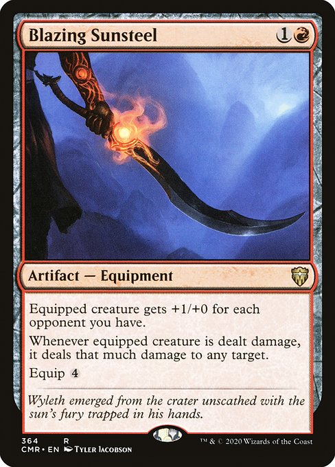 Blazing Sunsteel (364) [Commander Legends]