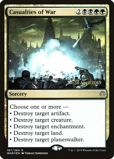 Casualties of War (187s) [War of the Spark Promos]