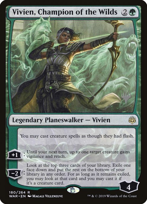 Vivien, Champion of the Wilds (180p) [War of the Spark Promos]