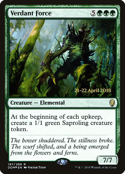 Verdant Force (187s) [Dominaria Promos]