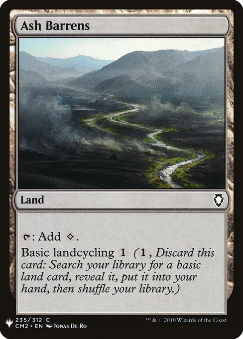 Ash Barrens (CM2-235) [The List]