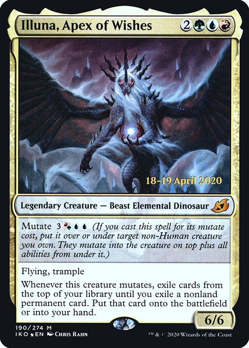 Illuna, Apex of Wishes (190s) [Ikoria: Lair of Behemoths Promos]