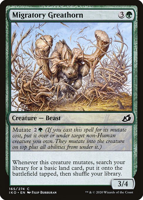 Migratory Greathorn (165) [Ikoria: Lair of Behemoths]