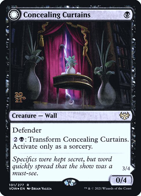 Concealing Curtains // Revealing Eye (101s) [Innistrad: Crimson Vow Promos]