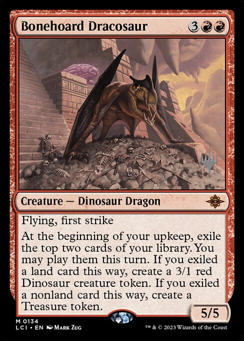 Bonehoard Dracosaur (134p) [The Lost Caverns of Ixalan Promos]