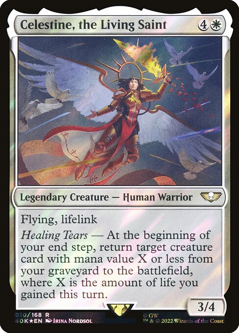 Celestine, the Living Saint (10★) [Warhammer 40,000 Commander]