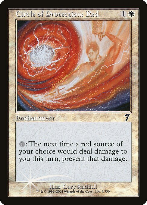 Circle of Protection: Red (9★) [Seventh Edition]