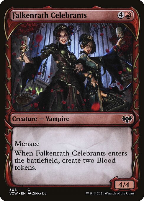 Falkenrath Celebrants (306) [Innistrad: Crimson Vow] [Showcase]