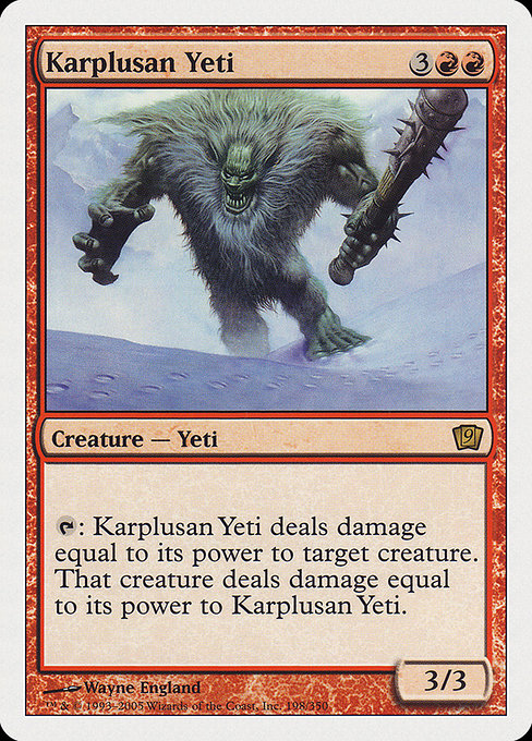 Karplusan Yeti (198) [Ninth Edition]