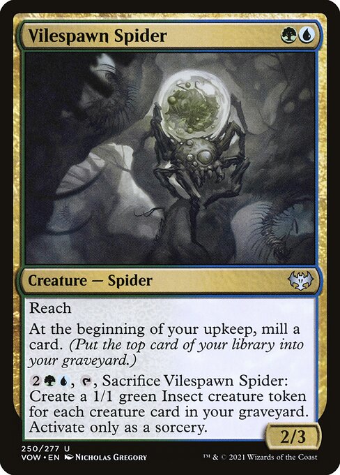 Vilespawn Spider (250) [Innistrad: Crimson Vow]