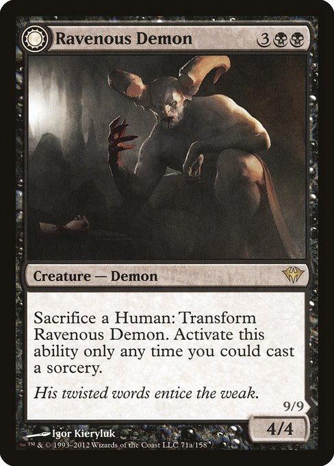 Ravenous Demon // Archdemon of Greed (71) [Dark Ascension]
