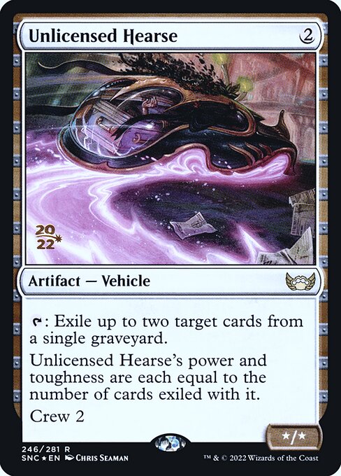 Unlicensed Hearse (246s) [Streets of New Capenna Promos]
