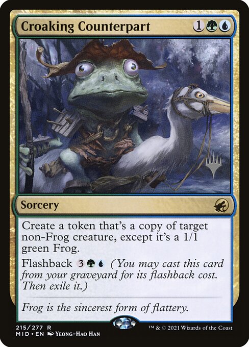 Croaking Counterpart (215p) [Innistrad: Midnight Hunt Promos]