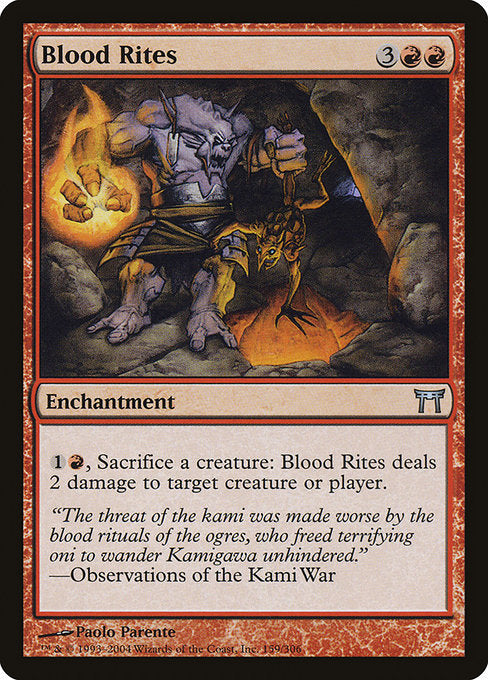 Blood Rites (159) [Champions of Kamigawa]