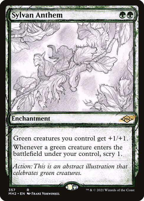 Sylvan Anthem (357) [Modern Horizons 2] [Showcase]