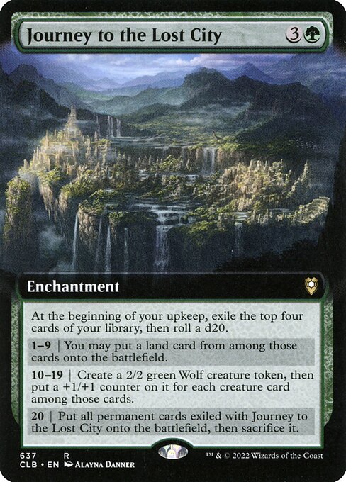 Journey to the Lost City (637) [Commander Legends: Battle for Baldur's Gate] [Extended Art]