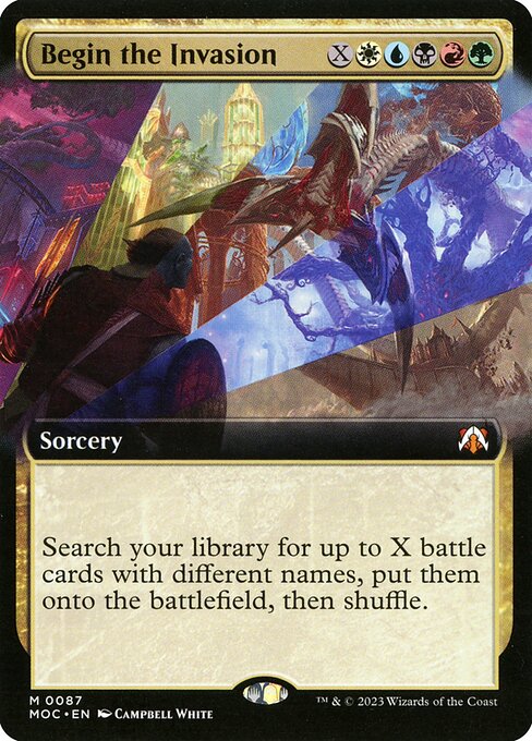 Begin the Invasion (87) [March of the Machine Commander] [Extended Art]