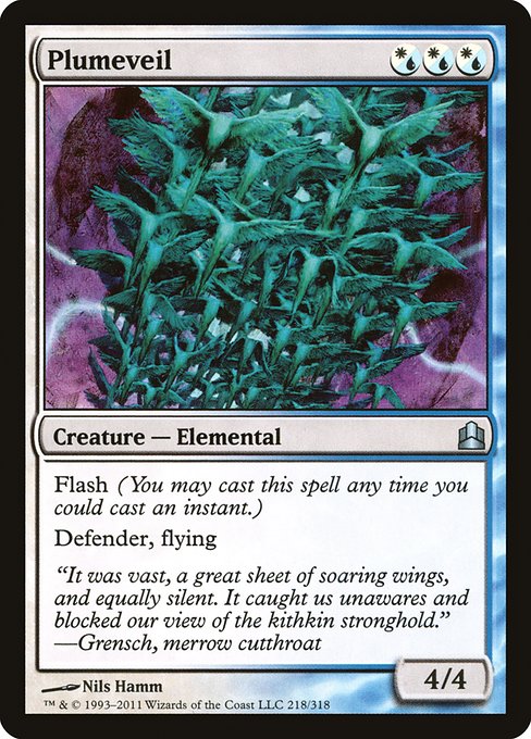 Plumeveil (218) [Commander 2011]
