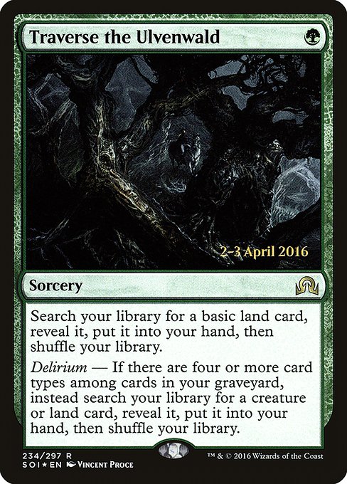 Traverse the Ulvenwald (234s) [Shadows over Innistrad Promos]