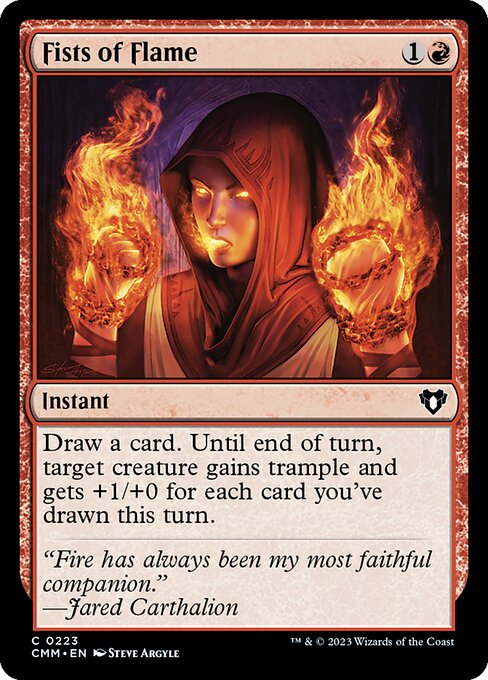 Fists of Flame (223) [Commander Masters]