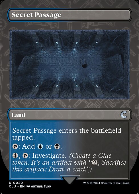 Secret Passage (20) [Ravnica: Clue Edition] [Borderless]