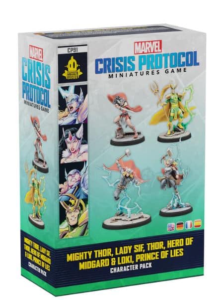 Marvel Crisis Protocol Mighty Thor, Lady Sif, Thor, Hero of Midgard & Loki, Prince of Lies image 0