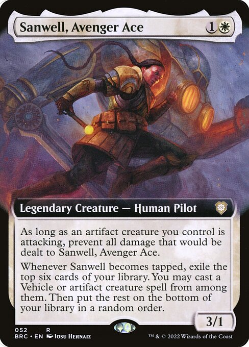 Sanwell, Avenger Ace (52) [The Brothers' War Commander] [Extended Art]