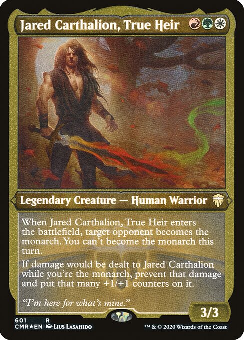 Jared Carthalion, True Heir (601) [Commander Legends] [Etched]