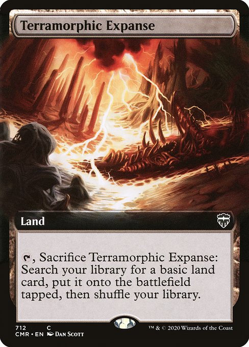 Terramorphic Expanse (712) [Commander Legends] [Extended Art]