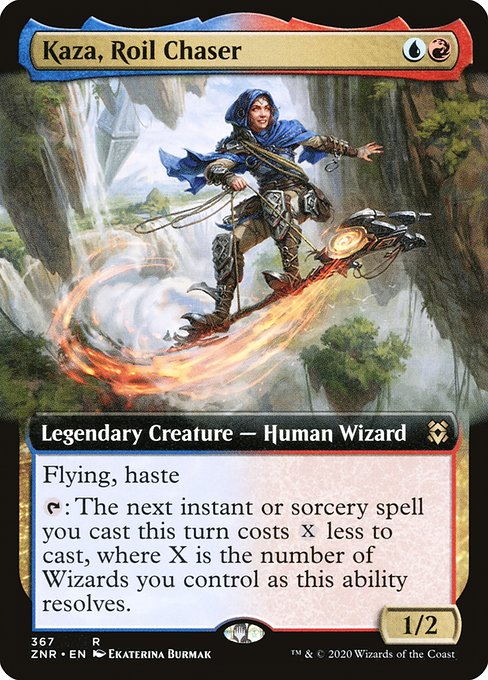 Kaza, Roil Chaser (367) [Zendikar Rising] [Extended Art]