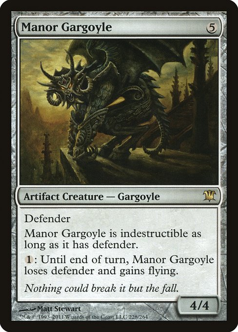 Manor Gargoyle (228) [Innistrad]