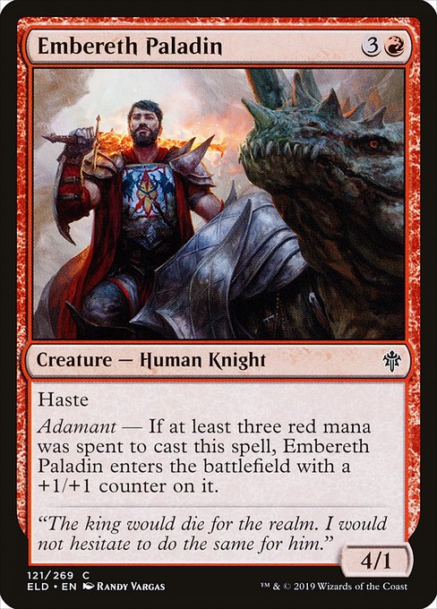Embereth Paladin (121) [Throne of Eldraine]