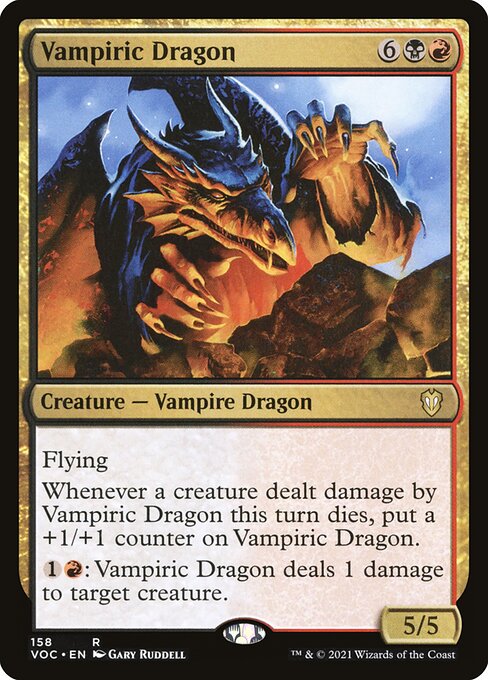 Vampiric Dragon (158) [Crimson Vow Commander]