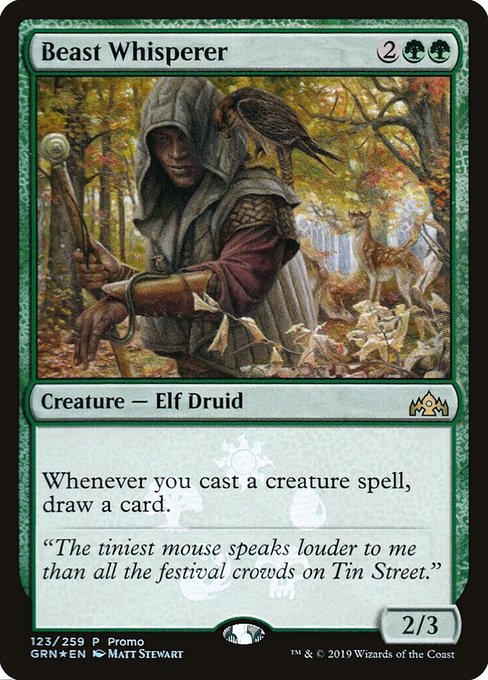 Beast Whisperer (123★) [Guilds of Ravnica Promos]