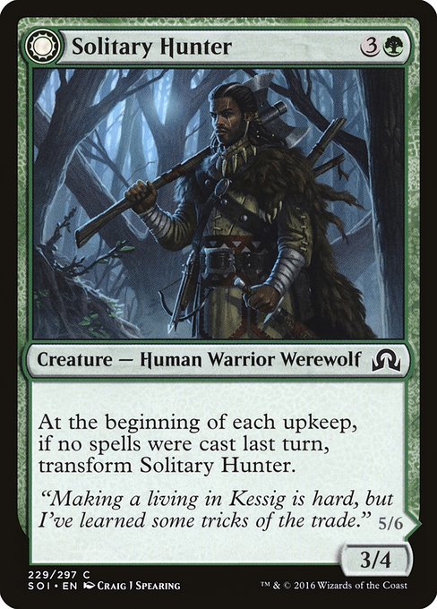 Solitary Hunter // One of the Pack (229) [Shadows over Innistrad]