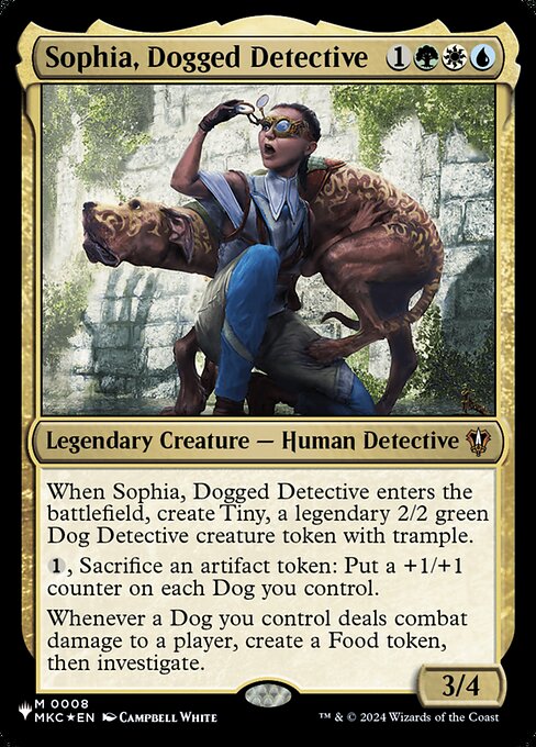 Sophia, Dogged Detective (MKC-8) [The List]