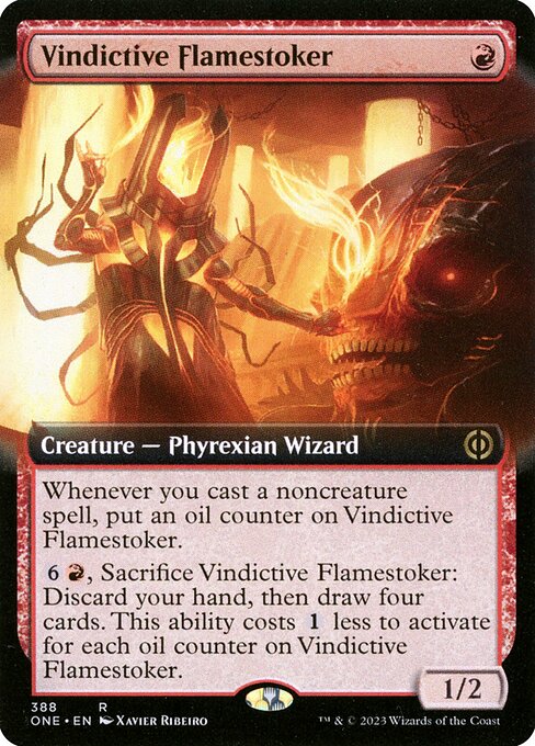 Vindictive Flamestoker (388) [Phyrexia: All Will Be One] [Extended Art]