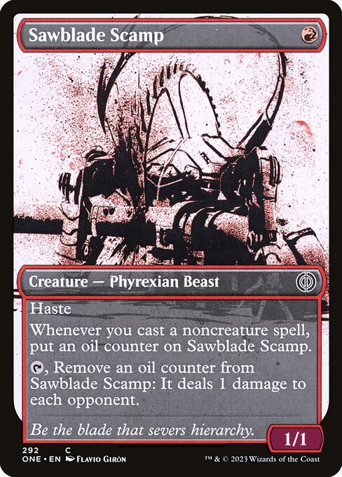 Sawblade Scamp (292) [Phyrexia: All Will Be One] [Showcase]